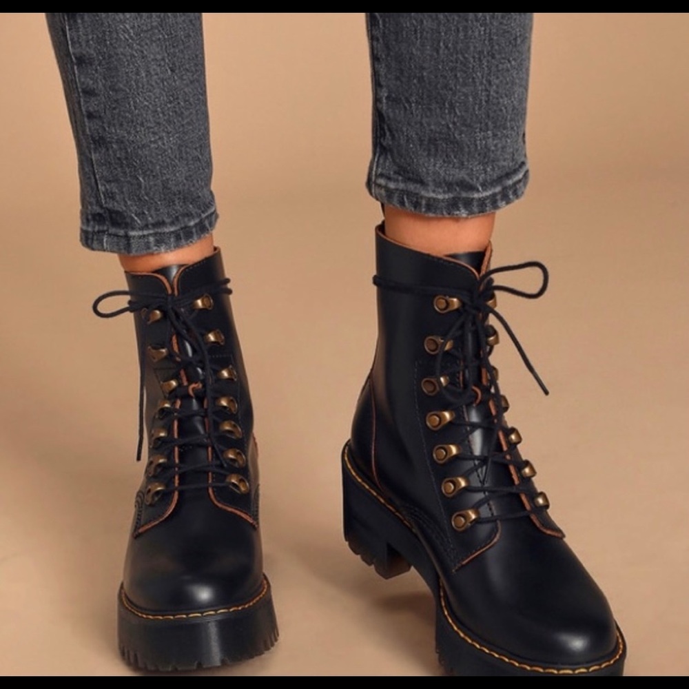 LEONA WOMEN'S VINTAGE SMOOTH LEATHER HEELED BOOTS
